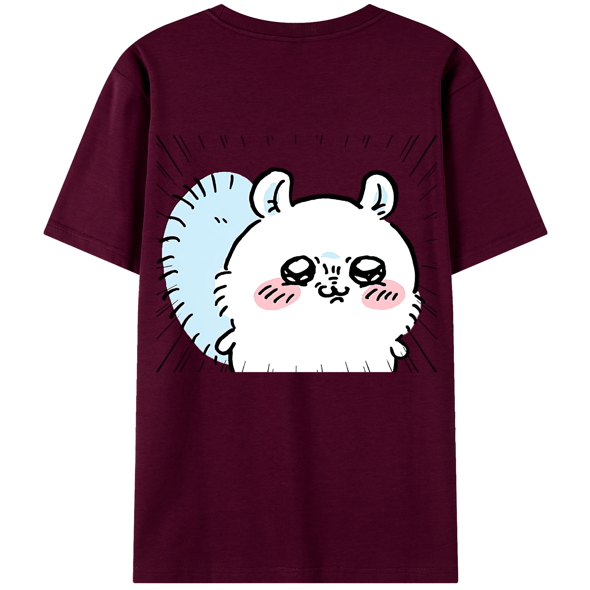 （画像用） ちいかわ モモンガ Chii-kawa Momonga レディース半袖Tシャツ(バックプリント)